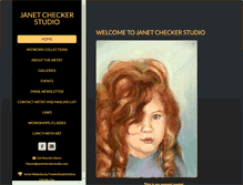 Tablet Screenshot of janetcheckerstudio.com